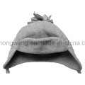 Inverno moda malha Polar Fleece Hat / Cap com bola de tricô